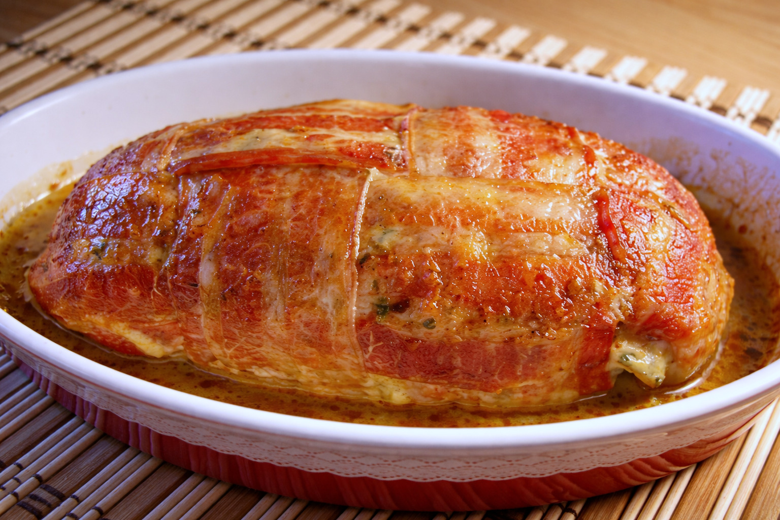 Aperitiv drob de pui in bacon