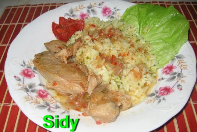 Stufat de porc cu pilaf aromat