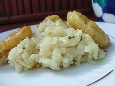 Risotto cu lamaie si cimbru