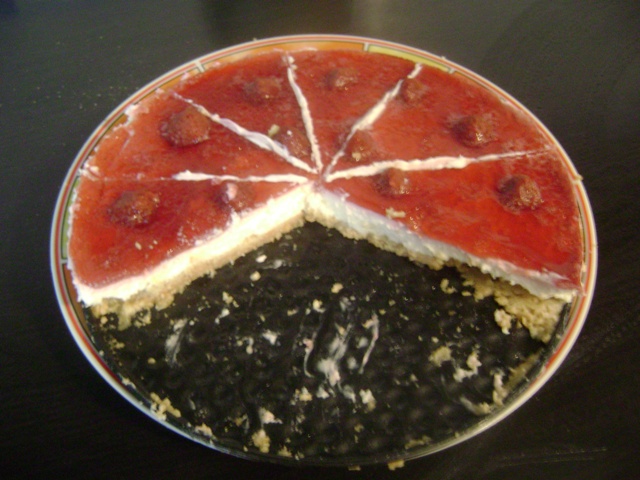 Cheesecake cu zmeura