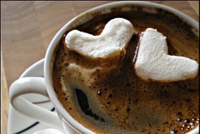 Marshmallow coffee