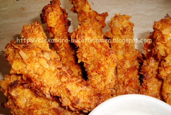 Fâşii de pui crocante - chicken fingers