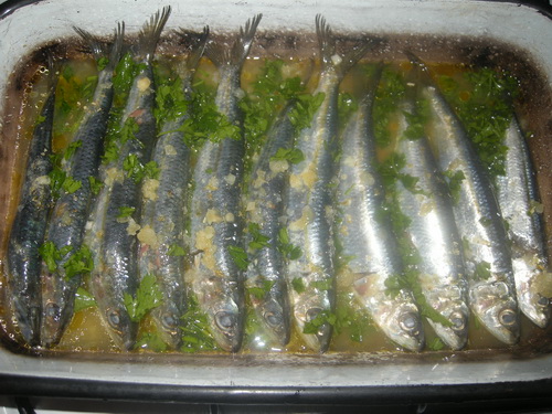 Sardine la cuptor