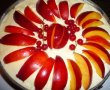 Cheesecake cu zmeura si nectarine-1