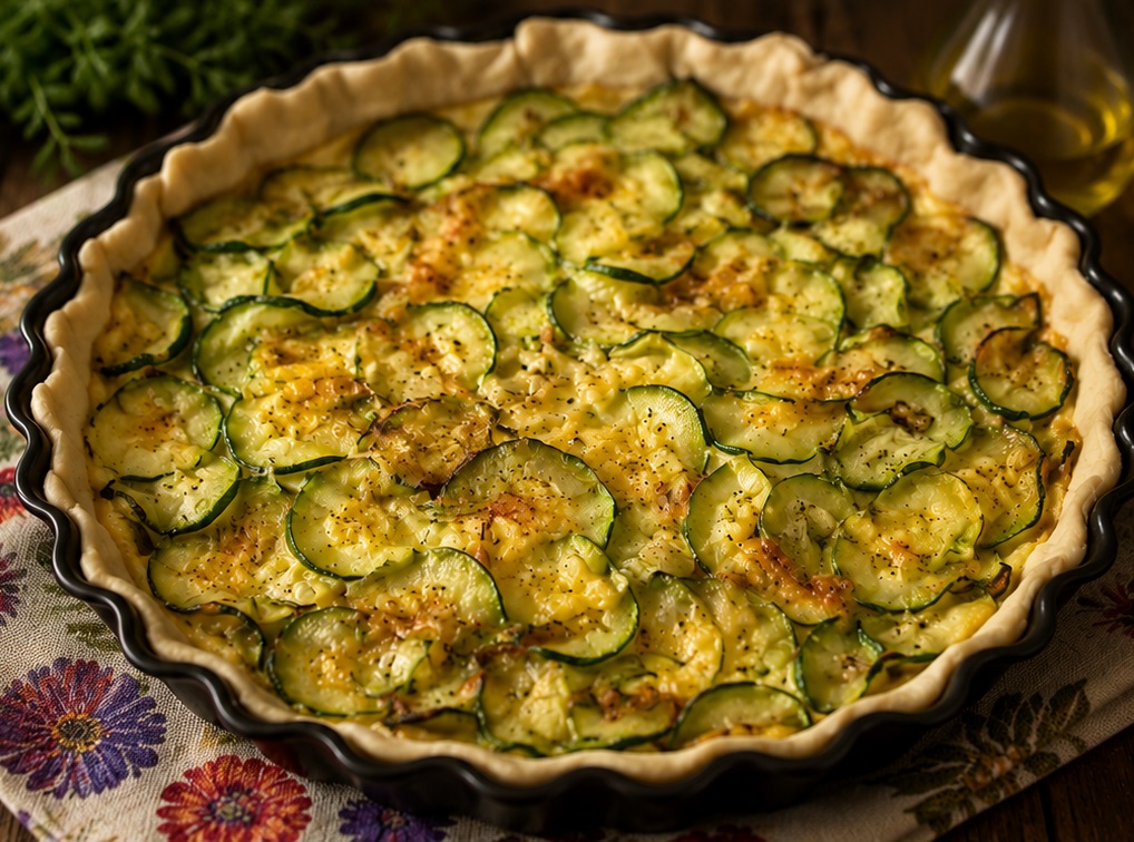 Quiche cu dovlecei