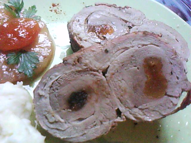 Muschi de porc exotic cu fructe confiate