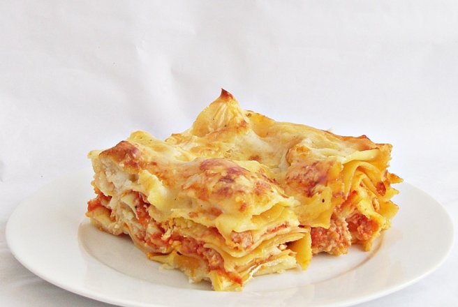 Lasagne cu carne si vinete