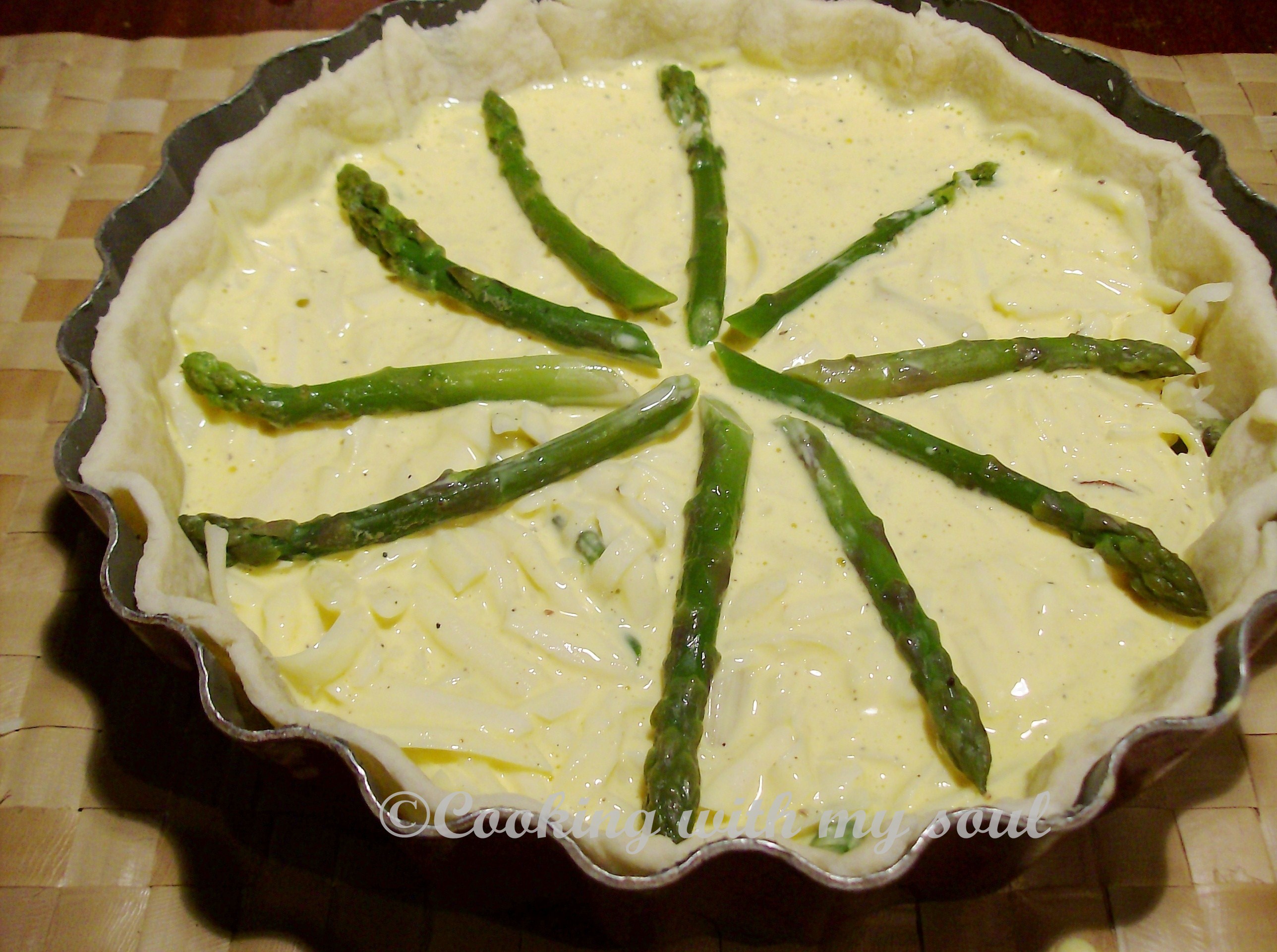 Quiche cu sparanghel