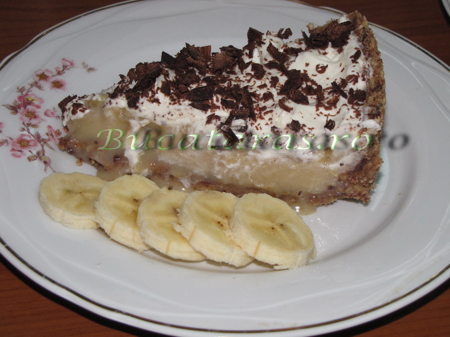 Tarta cu tofee si banane