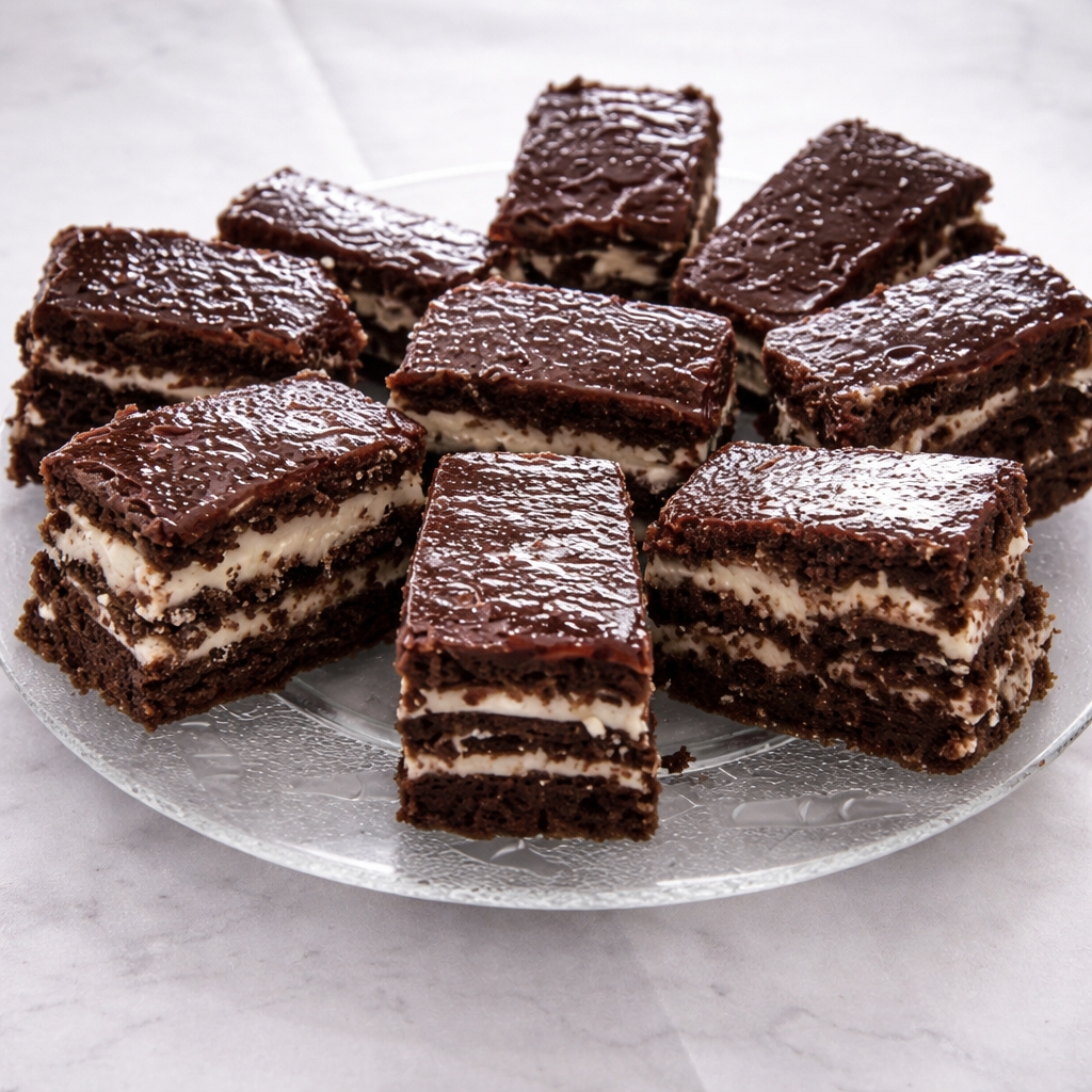 Prăjitură Kinder Pingui cu lapte şi gem