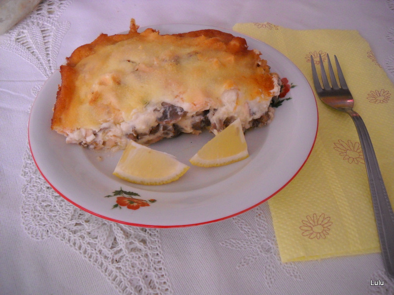 Pastrav gratinat