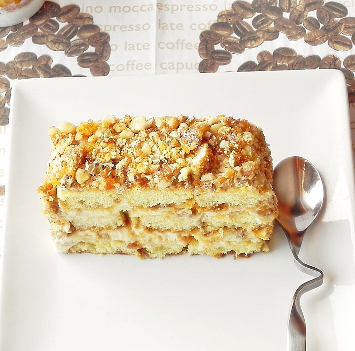 Tiramisu reţetă cu nuci caramelizate