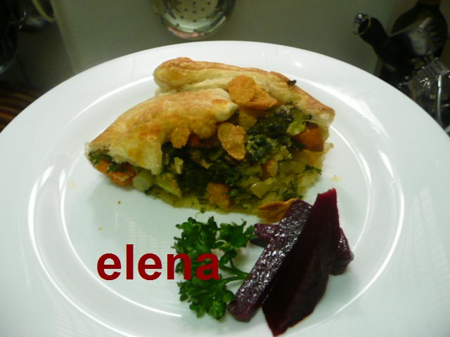 Legume gratinate in foietaj