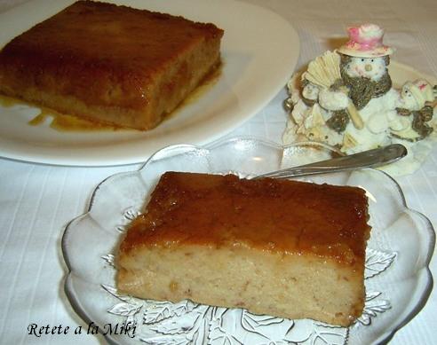 Budinca de gris in caramel