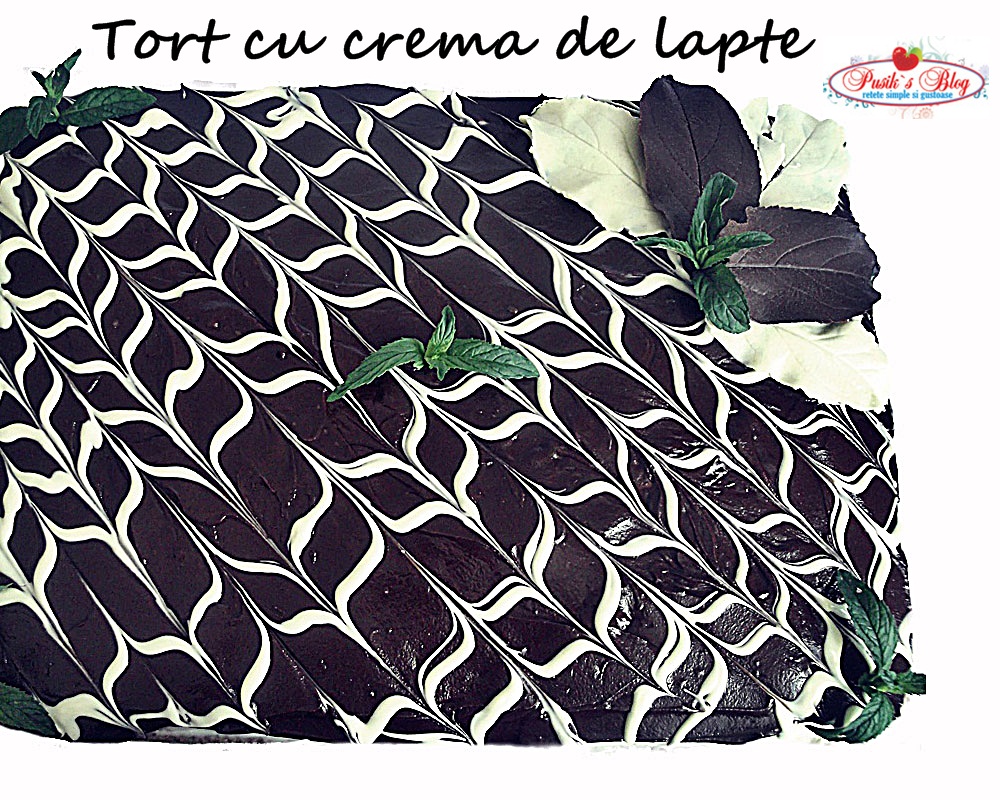 Tort cu crema de lapte