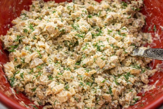 Salata de ciuperci si pui