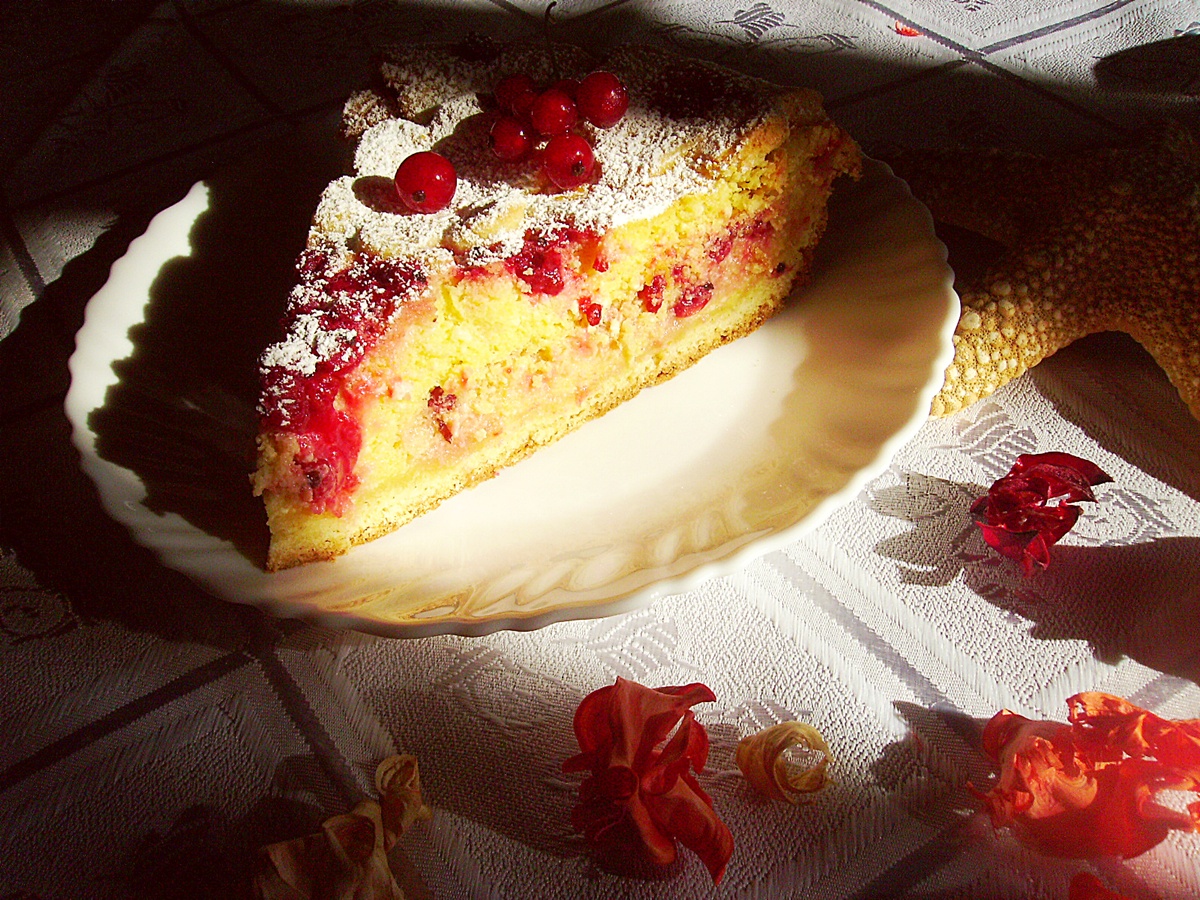 Cheesecake cu coacăze roşii