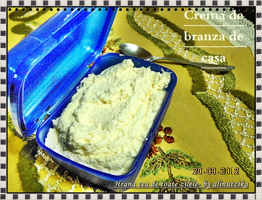 Crema de branza de casa