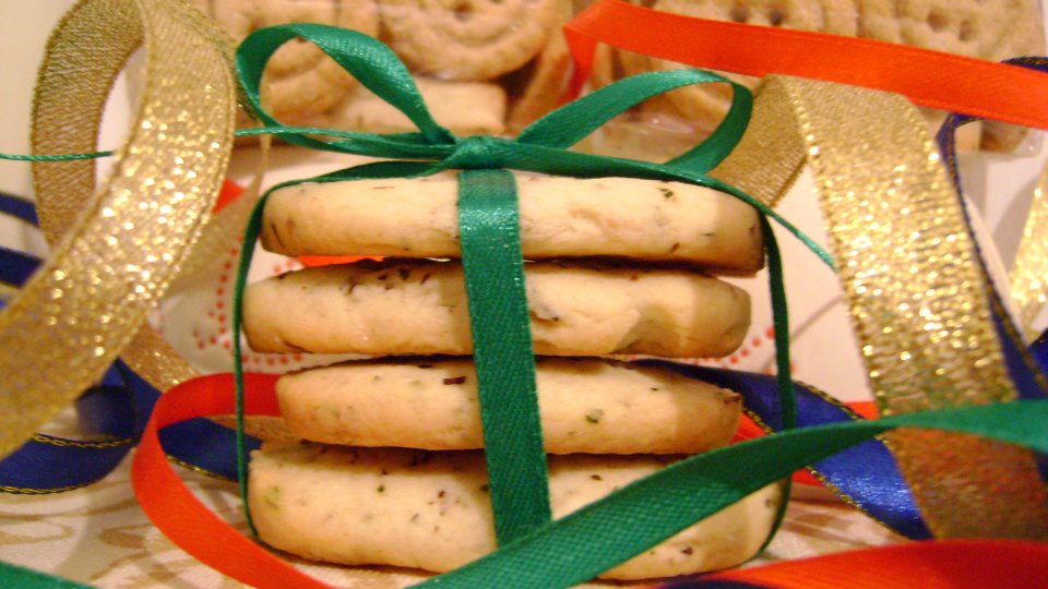 Shortbread cu Rooibos si menta marocana