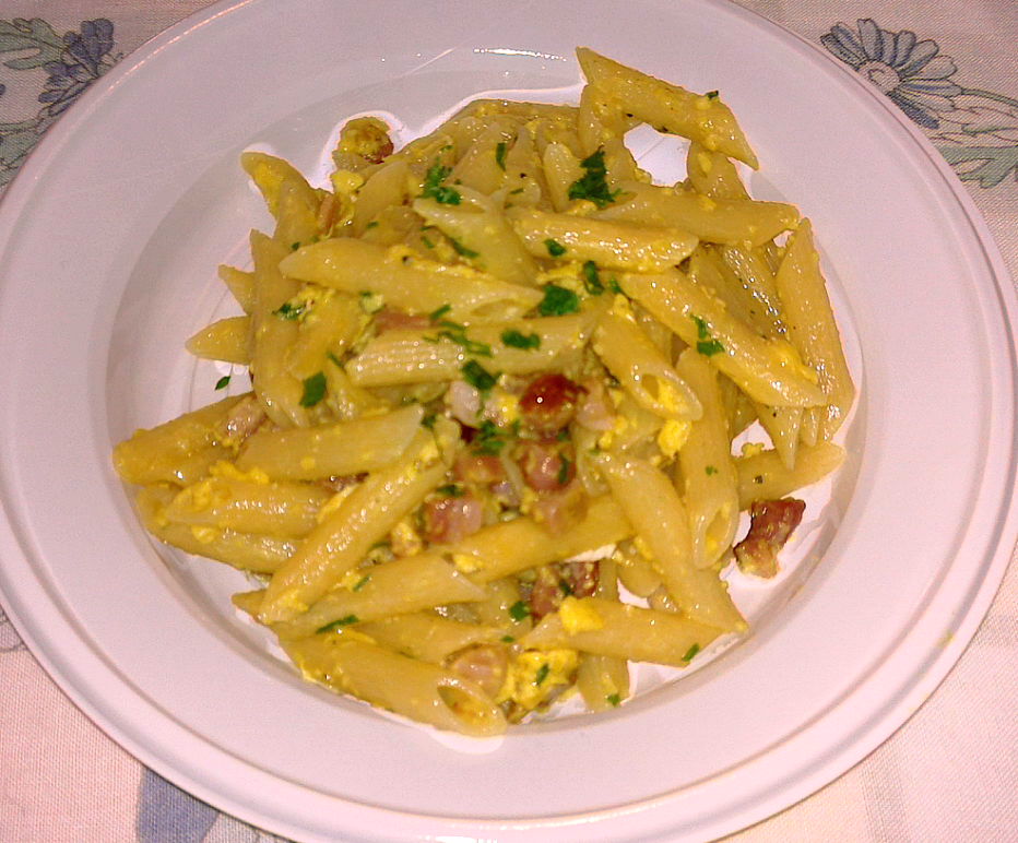 Penne alla carbonara