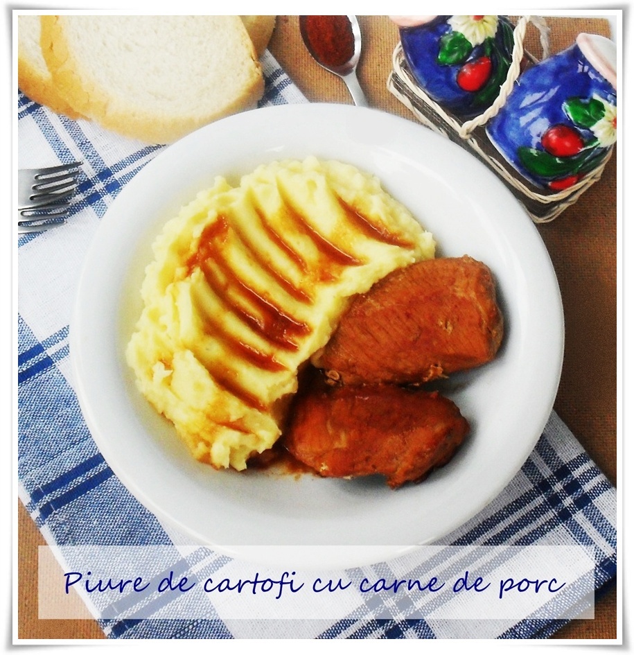 Piure de cartofi cu carne de porc