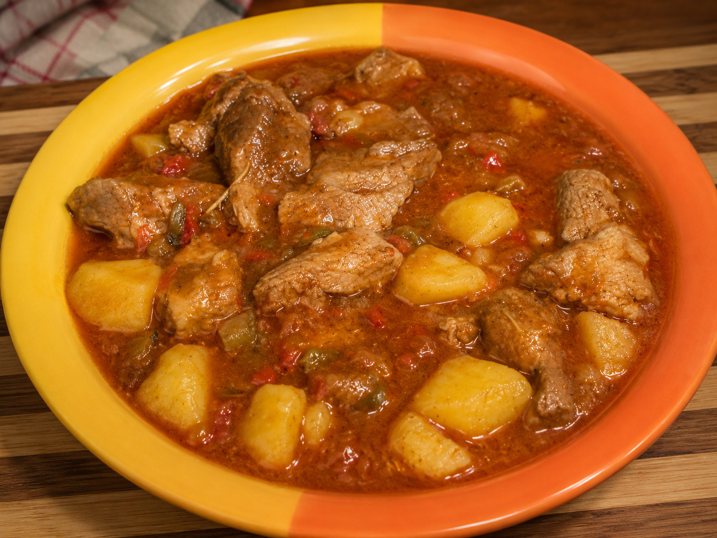 Gulas de cartofi cu carne de porc