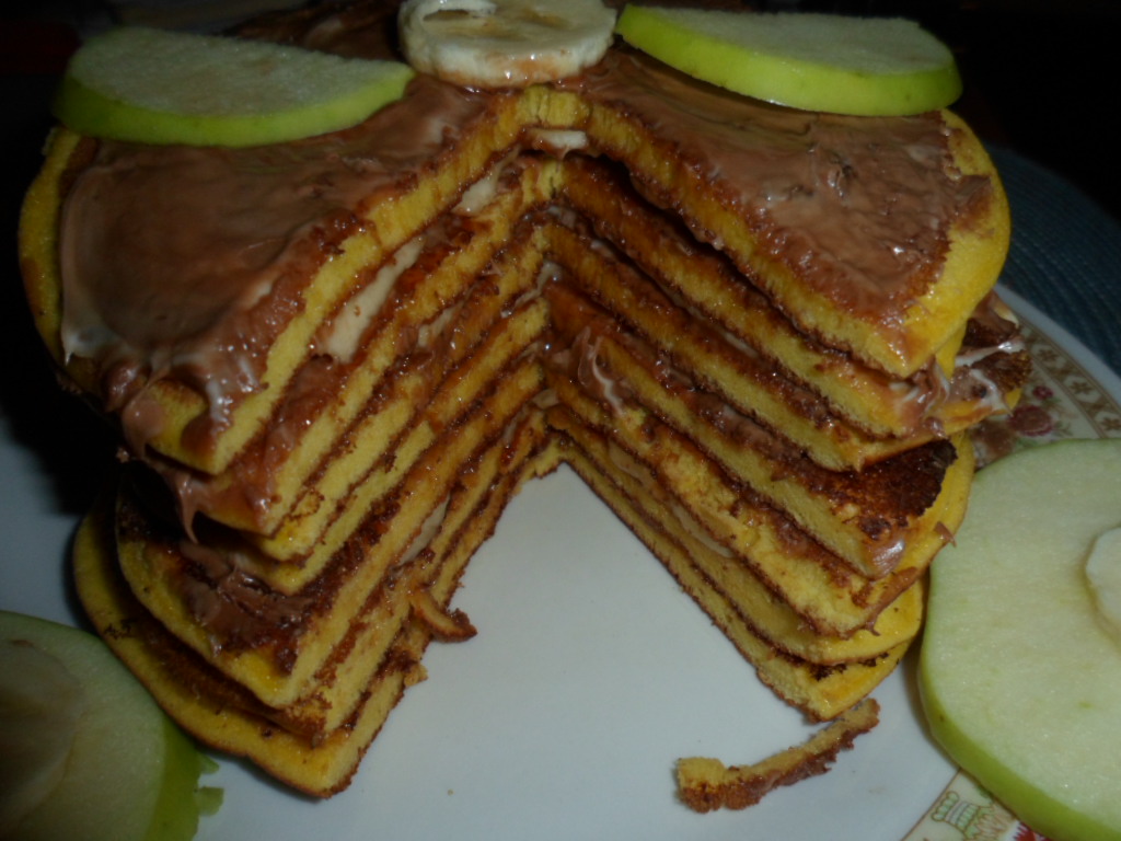 Pancakes cu Finetti si banane