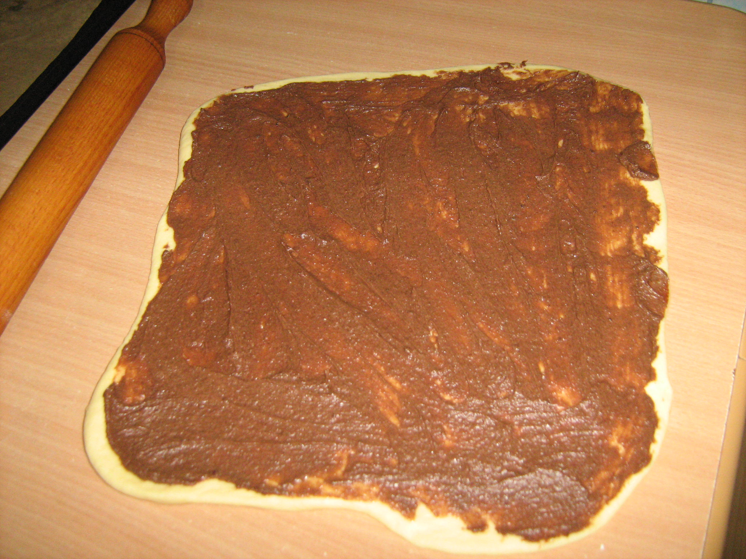 Cozonac cu crema de cacao