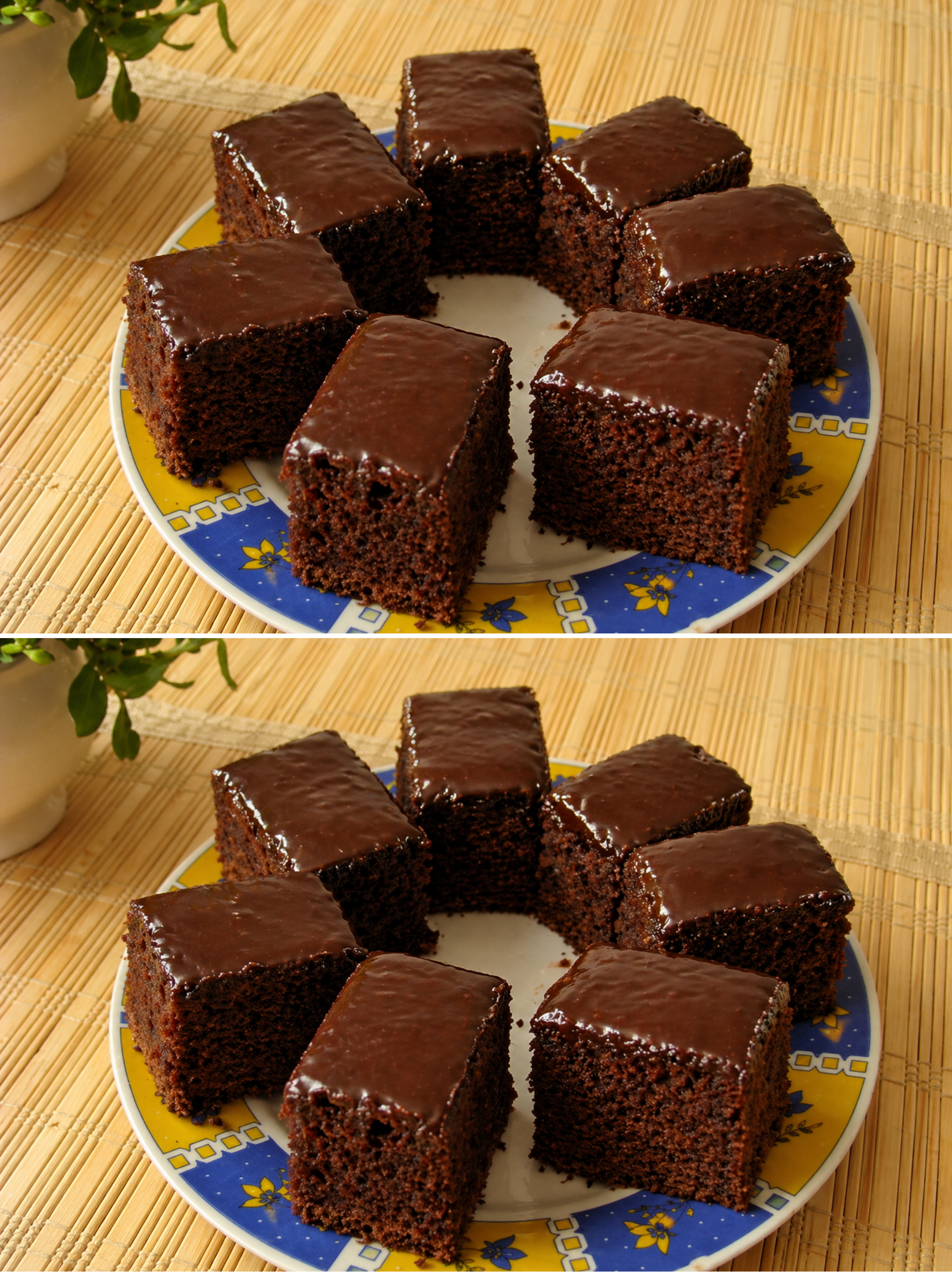 Negresa cu glazura de ciocolata reteta simpla si delicioasa