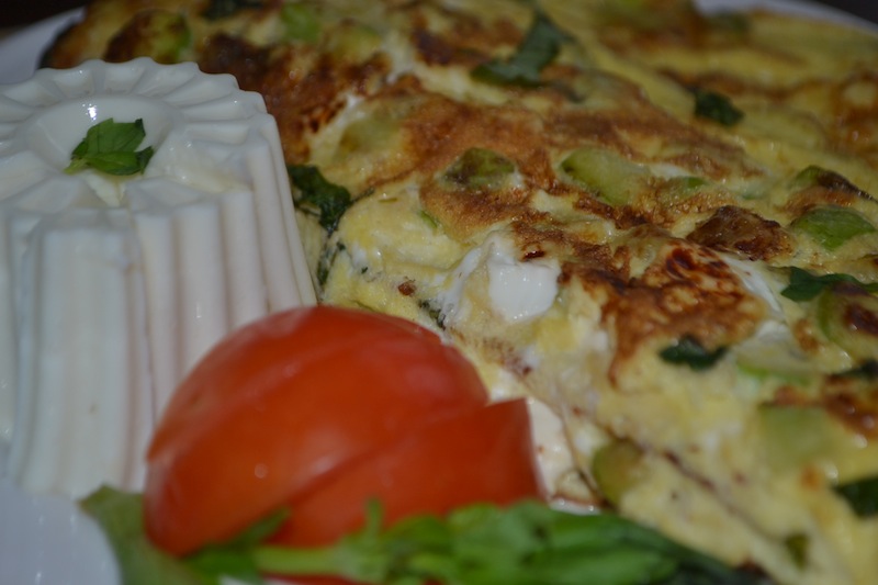 Frittata cu legume si Miez de lapte