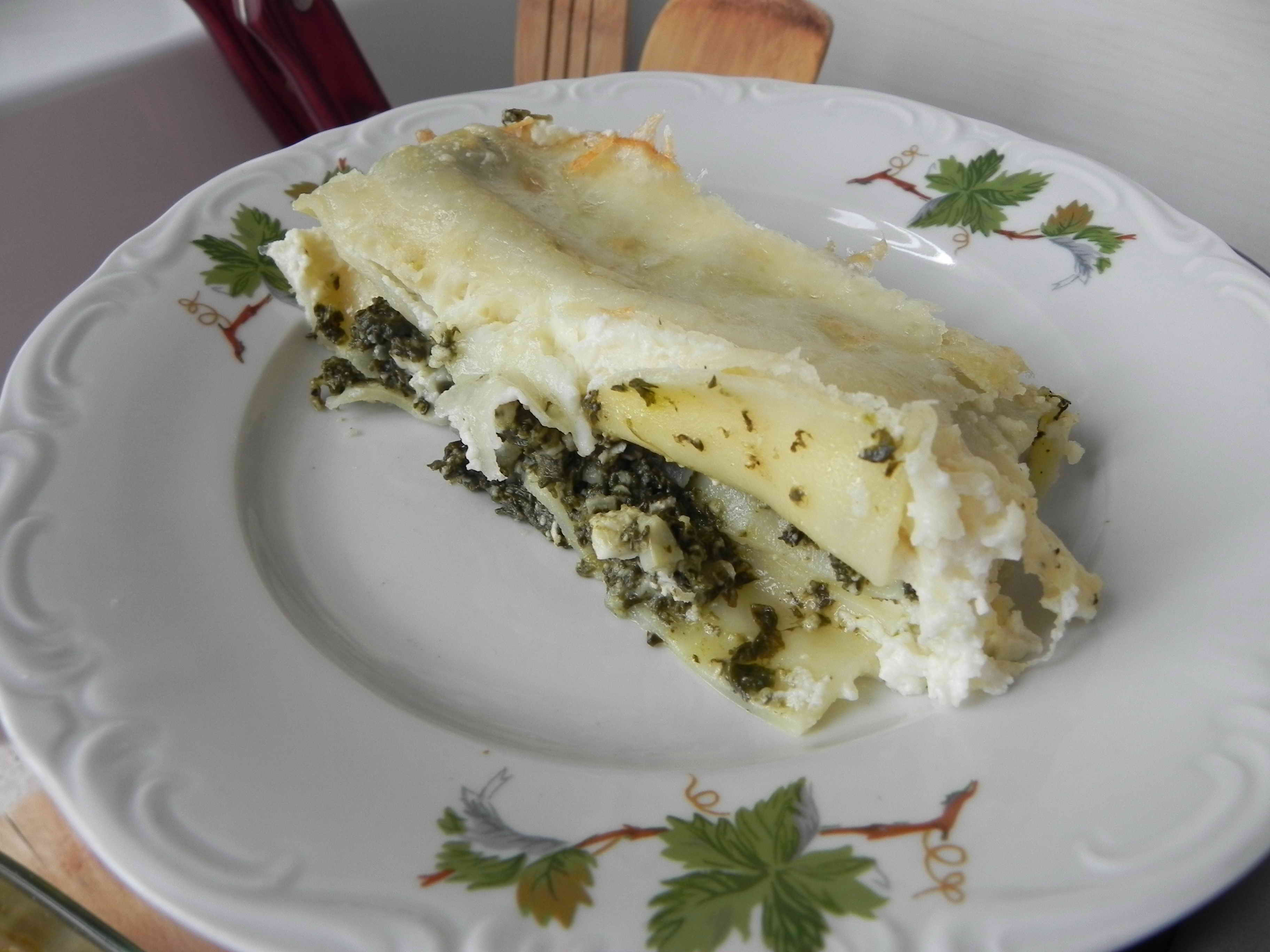 Cannelloni cu branza, spanac si gorgonzola