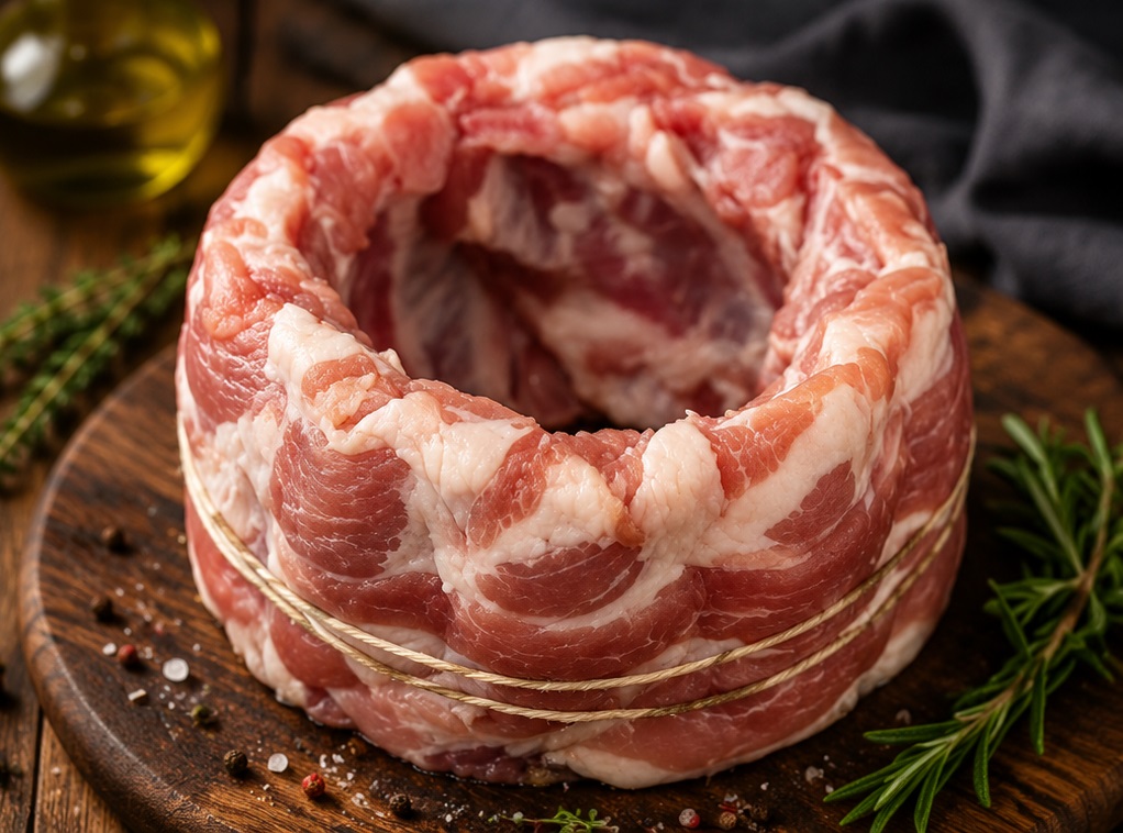 Scarita de porc-cosulet, cu carnati de plescoi