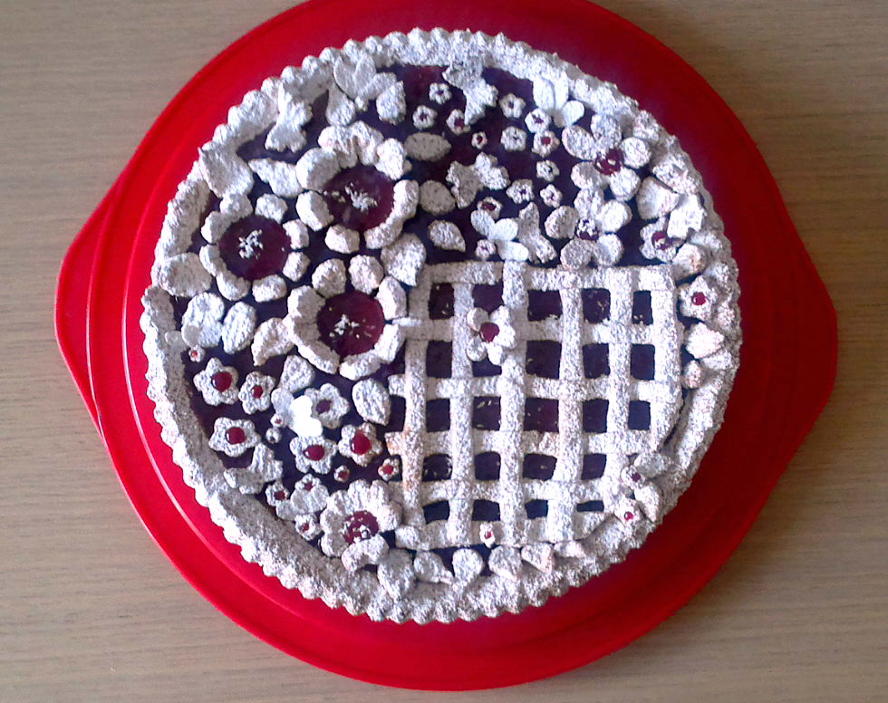 Tarta cu dulceata de zmeura