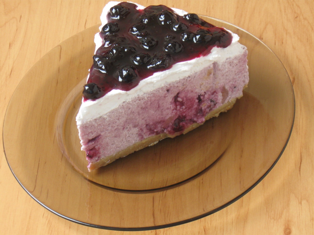 Cheesecake cu dulceata de afine (fara coacere)