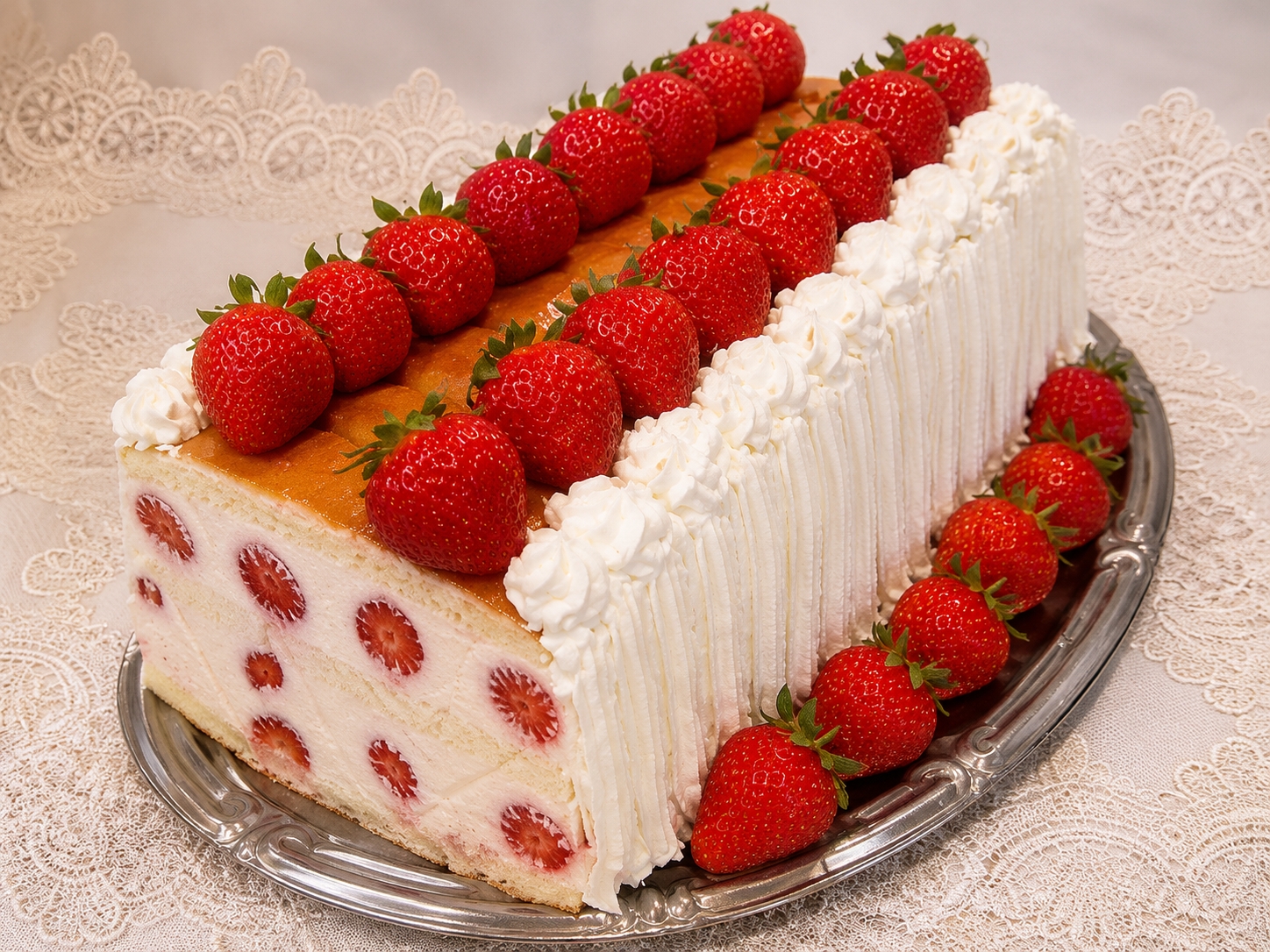 Desert tort cu capsuni