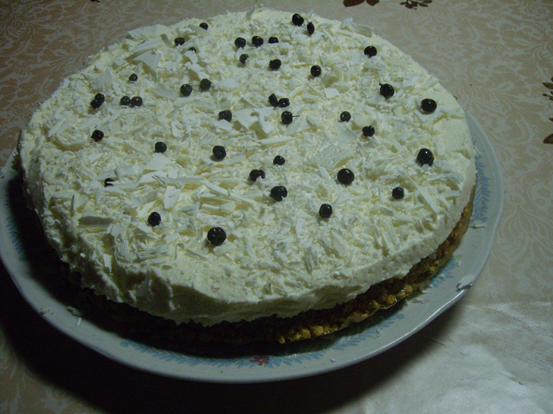 Cheesecake cu ciocolată albă şi ricotta