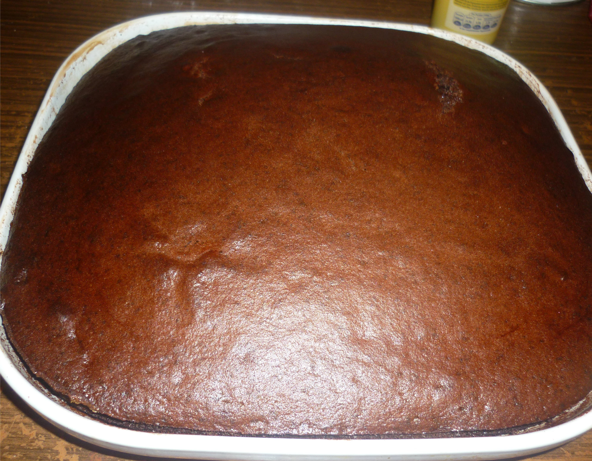 Brownie cu piersici