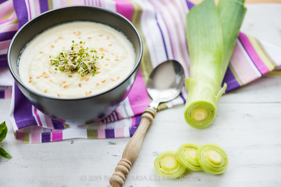 Supa crema de praz cu parmezan