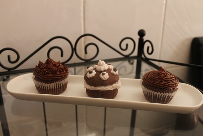 Cupcakes de ciocolata