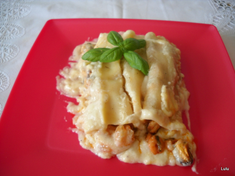 Cannelloni cu fructe de mare