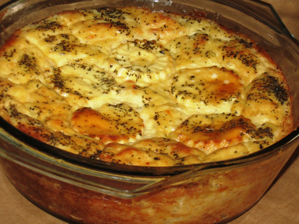 Cartofi gratinati