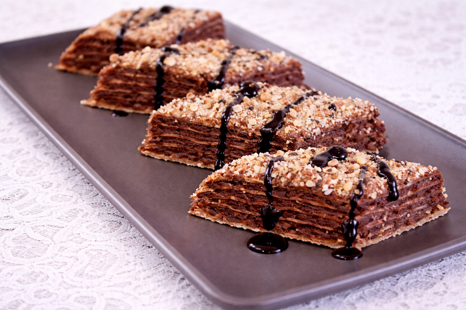 Prajitura cu foi de napolitane