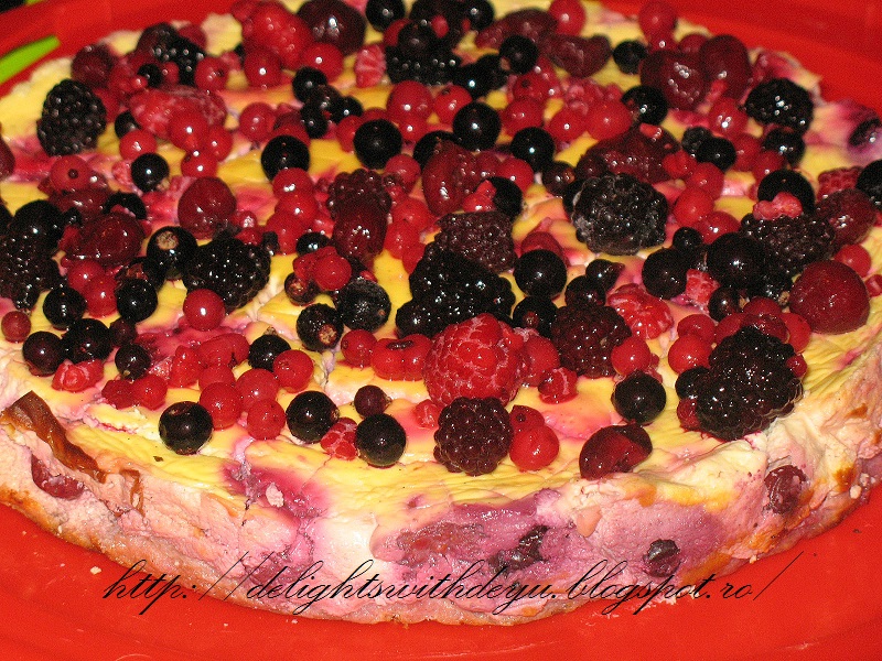 Cheesecake cu fructe de padure Dukan