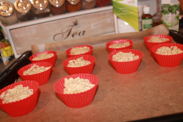 Muffins cu mix de tarate si goji