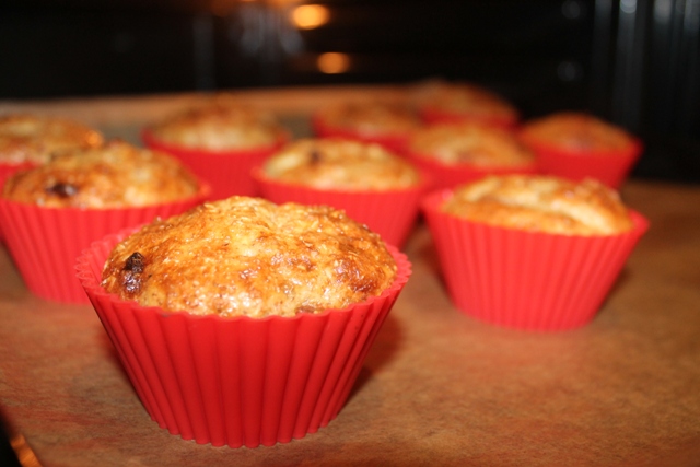 Muffins cu mix de tarate si goji