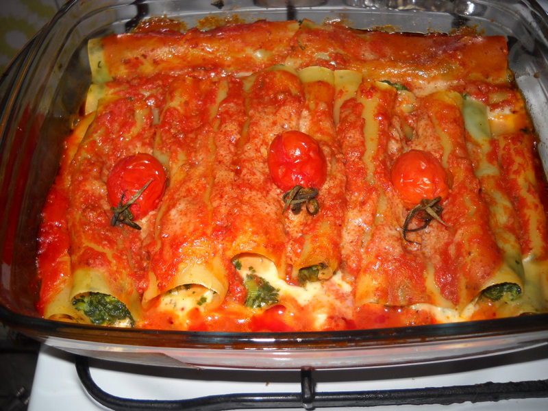 Cannelloni cu spanac