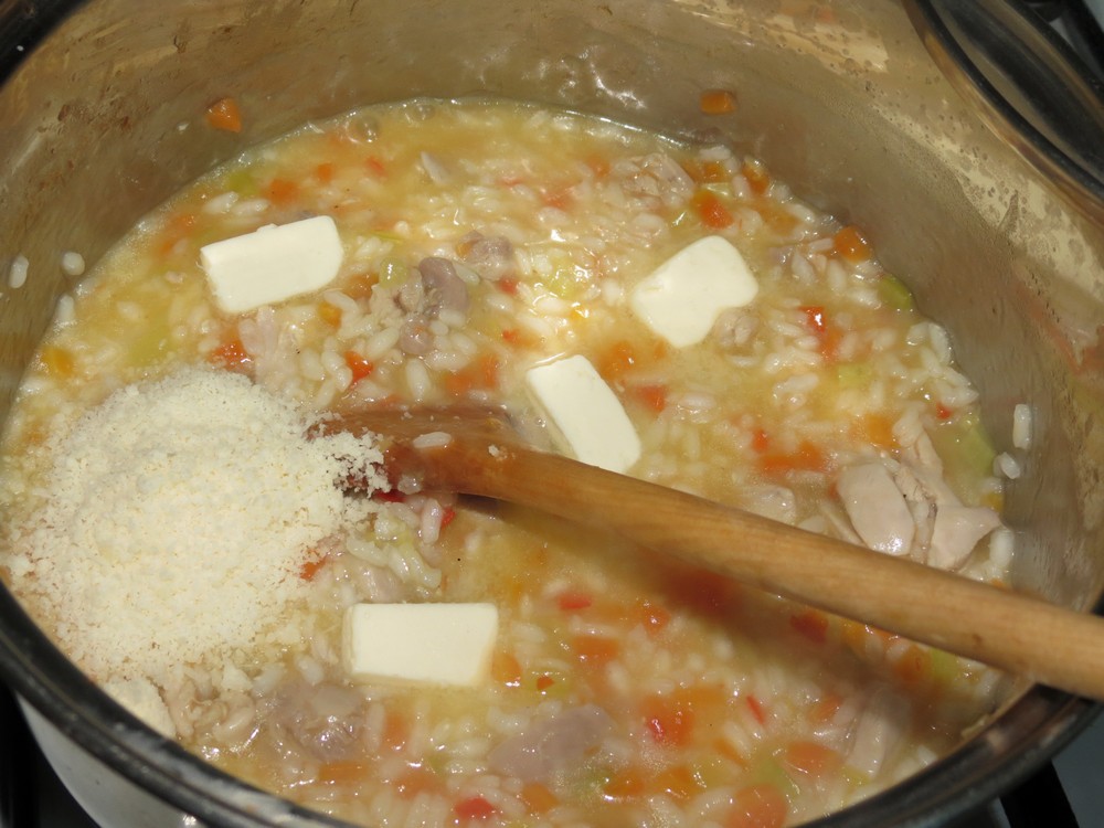 Risotto cu pui si legume