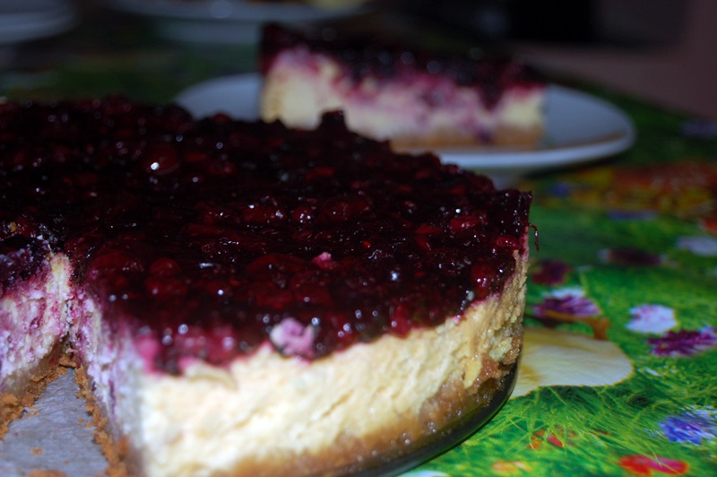 Cheesecake cu fructe de padure