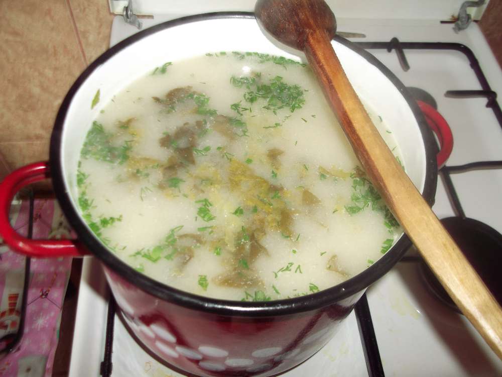 Ciorba de salata verde si macris