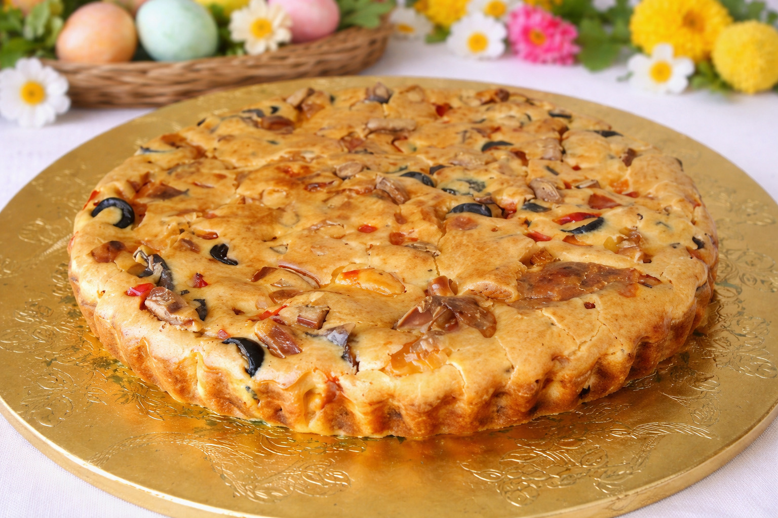 Aperitiv tarta cu legume si branzeturi